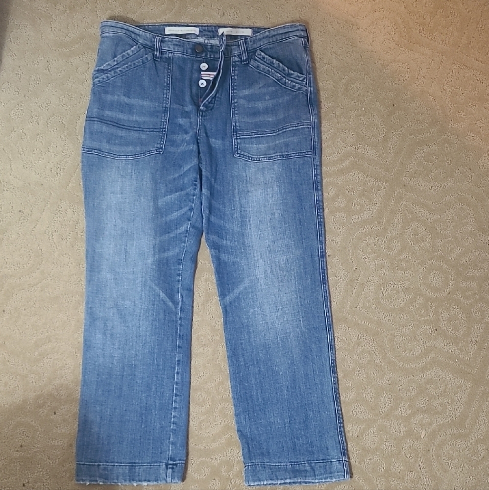 Anthropologie Womens Button Carpenter Jeans